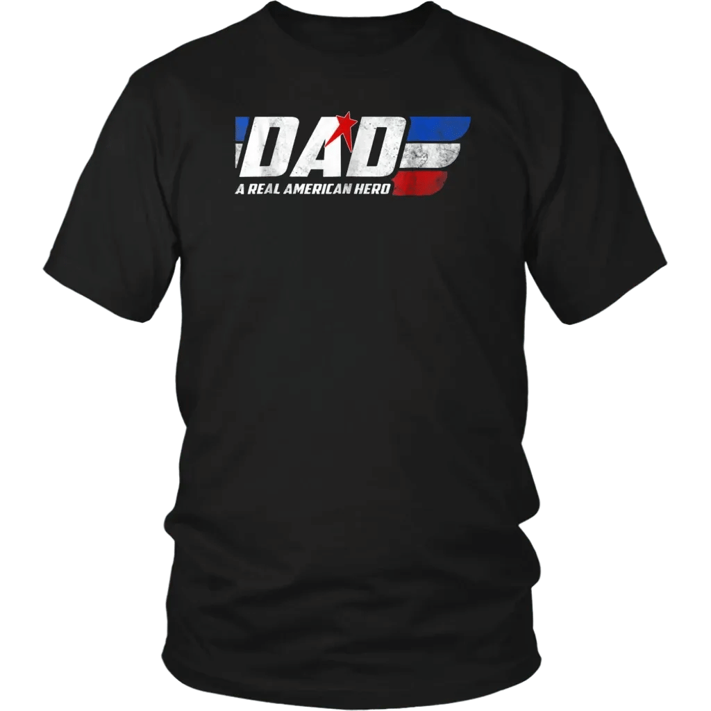 Shop From 1000 Unique Dad A Real American Hero Unisex T-Shirt