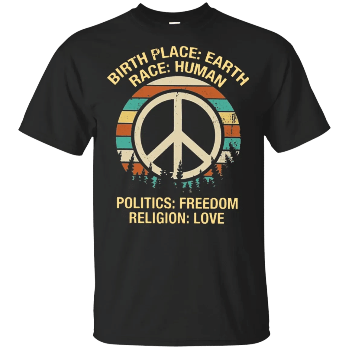 Birthplace Earth Race Human Freedom Shirt