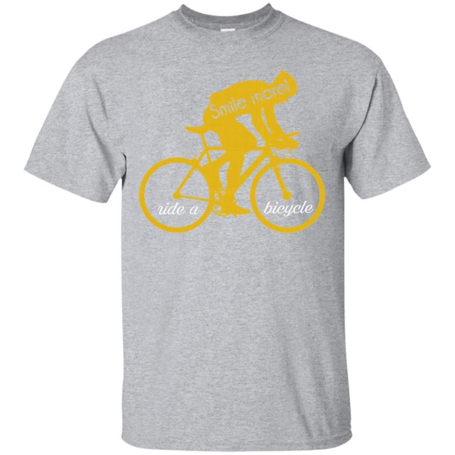 Smile more_ride a bicycle shirt