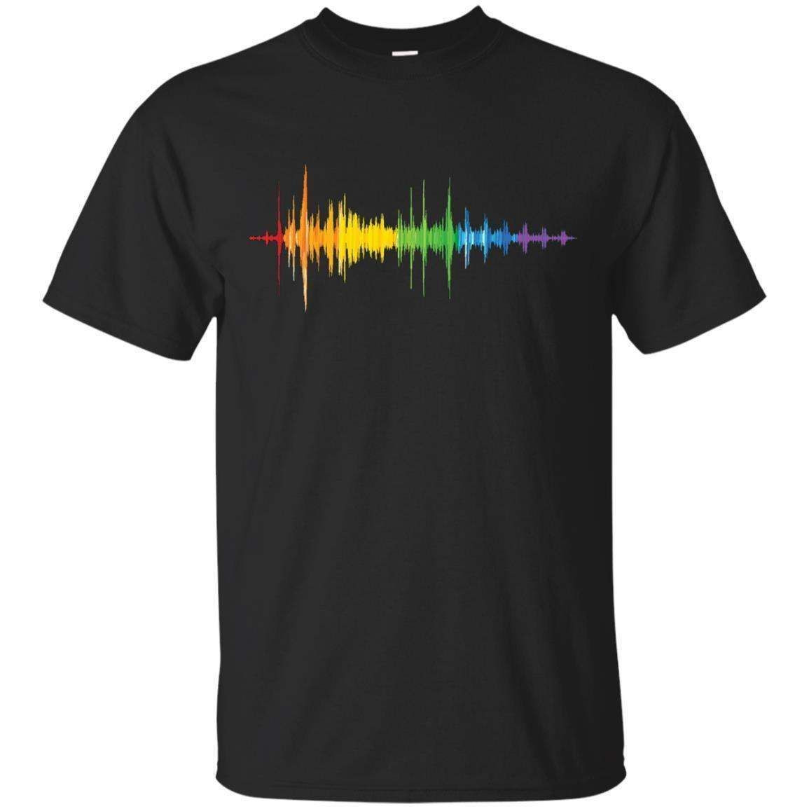 Soundwave Rainbow Color Spectrum Music Lover T-Shirt