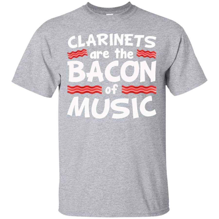 Clarinets Are The Bacon of Music T-Shirt Funny Pork Tee