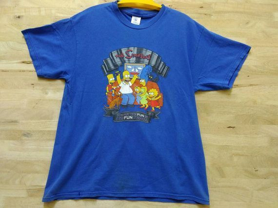 Vintage 90S Bart Simpsons Shirt We Put The Fun In Dysfunctional The Simpsons Family Matt Shirt