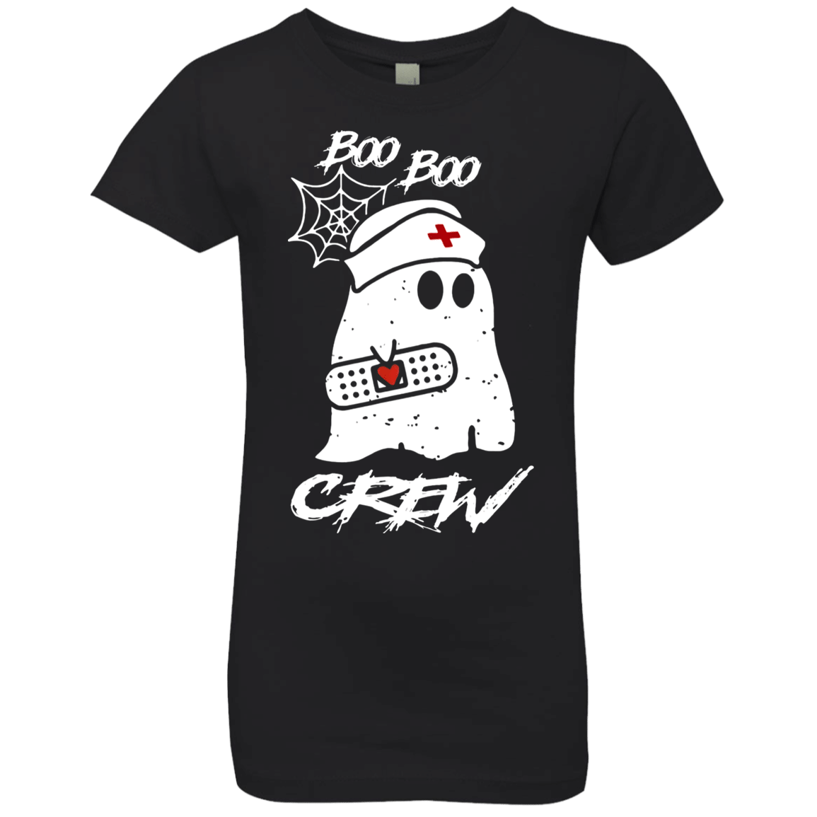 Boo Boo Crew Nurse Ghost Funny Halloween Costume Gift Girls Premium T-Shirt