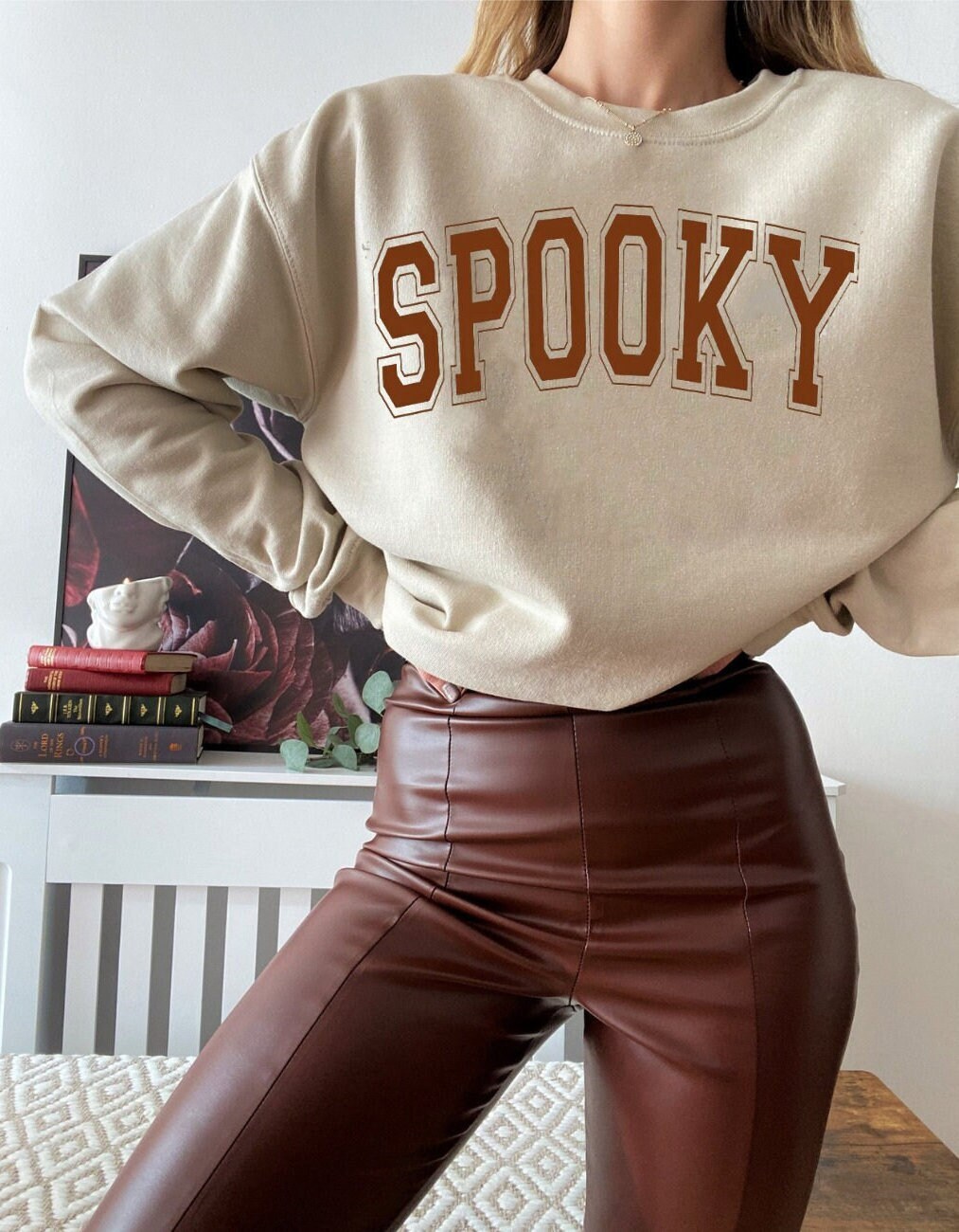 Spooky Sweatshirt Spooky Vibes Sweatshirt Halloween Sweatshirt Spooky Season Sweatshirt Halloween Crewneck Fall Sweatshirt Halloween Sweater