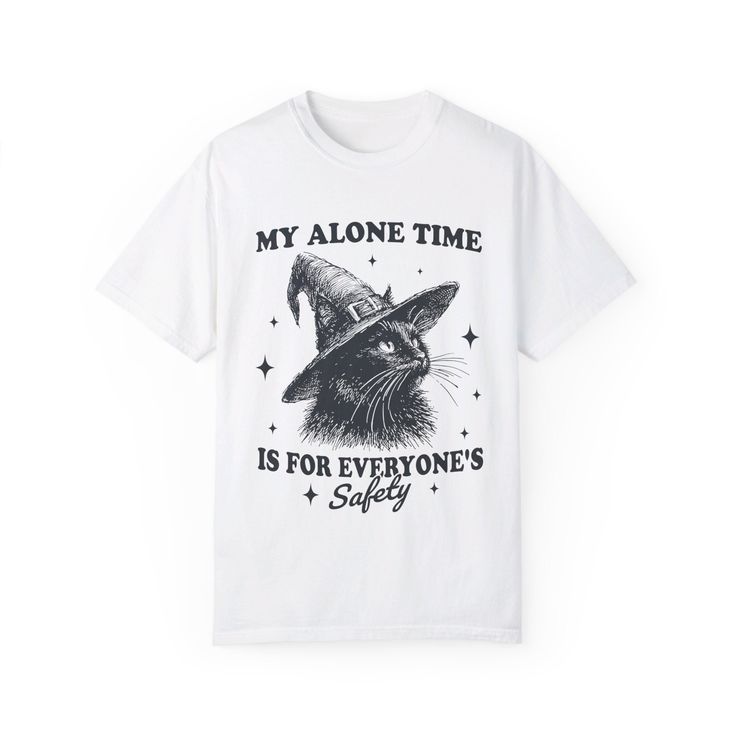 Comfort Colors® My Alone Time is for Everyone's Safety, Cat Witch Hat, Halloween Shirt, Ghost Shirt, Retro Halloween Unisex T-shirt – Etsy Canada in 2024 | T-shirt, Shirts, Retro halloween, Halloween Costume Ideas