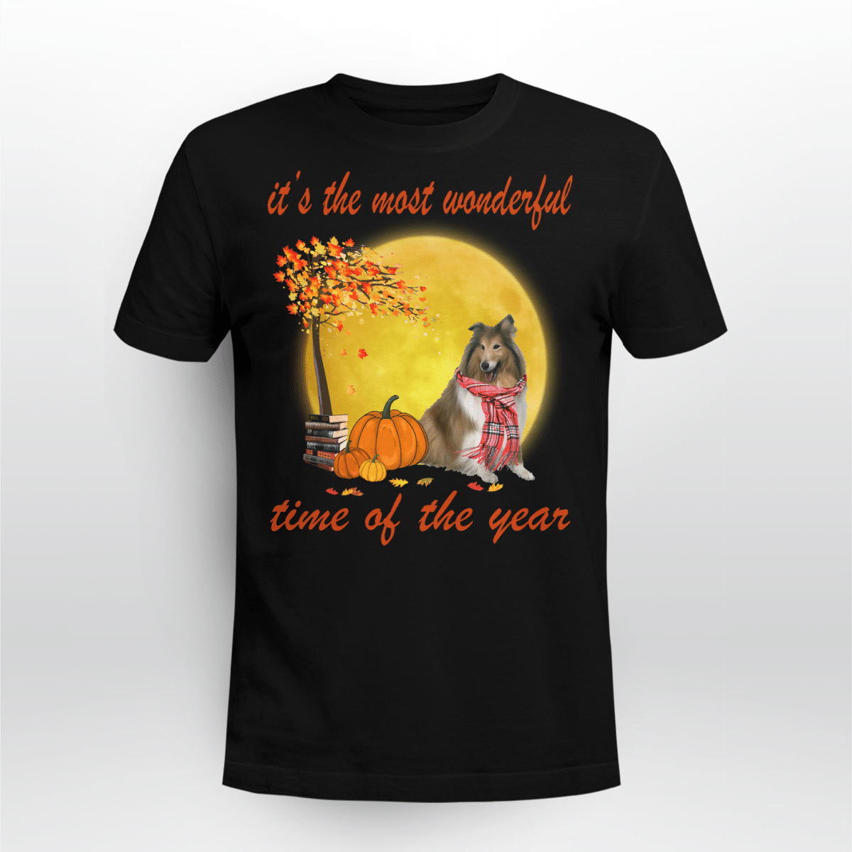 Rough Collie Dog It’S The Most Wonderful Time Of The Year Shirt