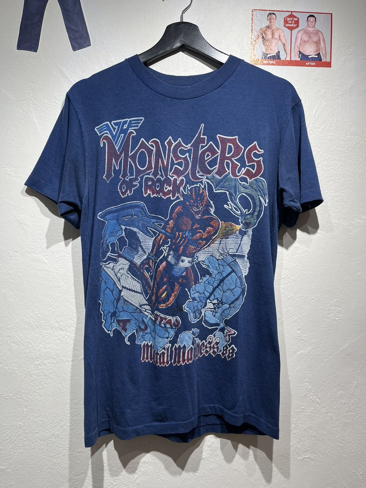 Vintage 1988 Van Halen Monster of rock Metal Madness tee, Shirt Outfit, Gifts For Men, Gifts For Women