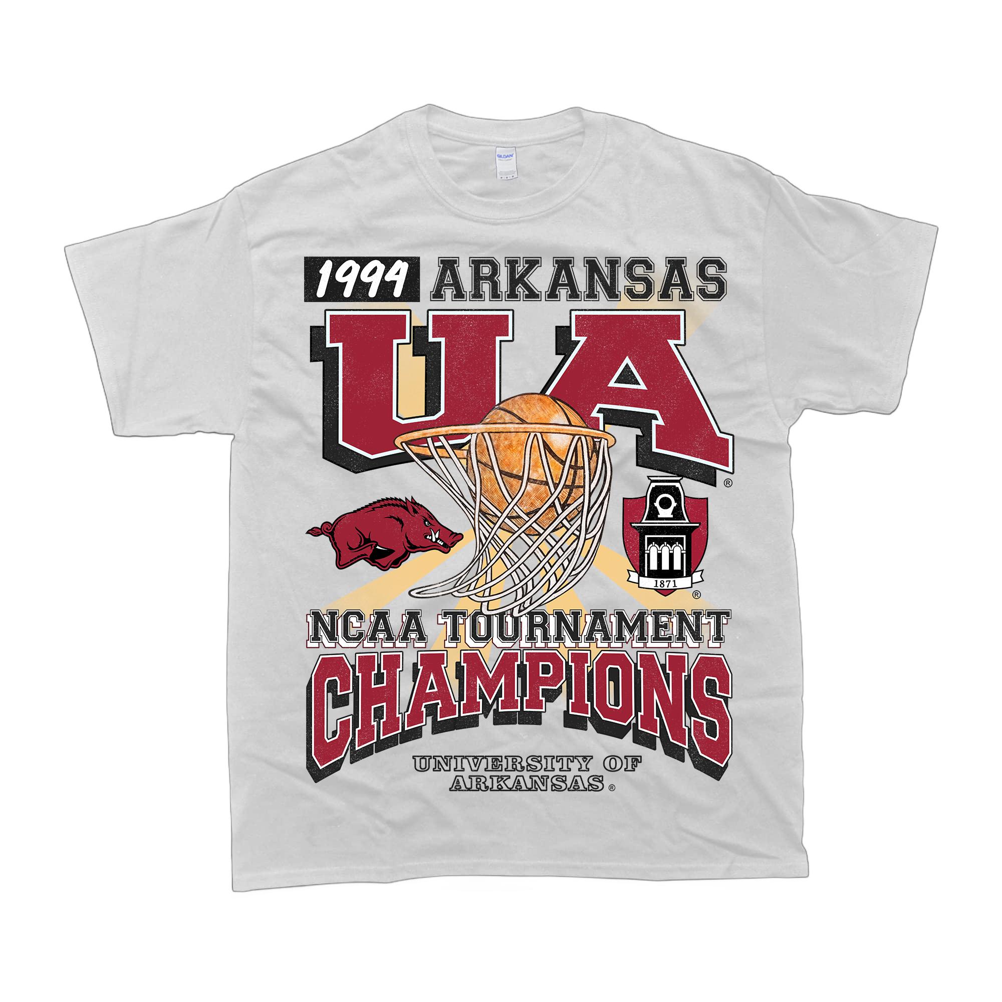 University of Arkansas Tournament Champs NCAA Merch, graphic vintage sports tees summer shirts for men Menswear Top, Shirt Outfit Idea