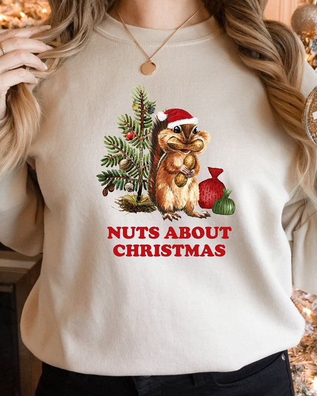 Christmas Squirrel Lights Sweatshirt