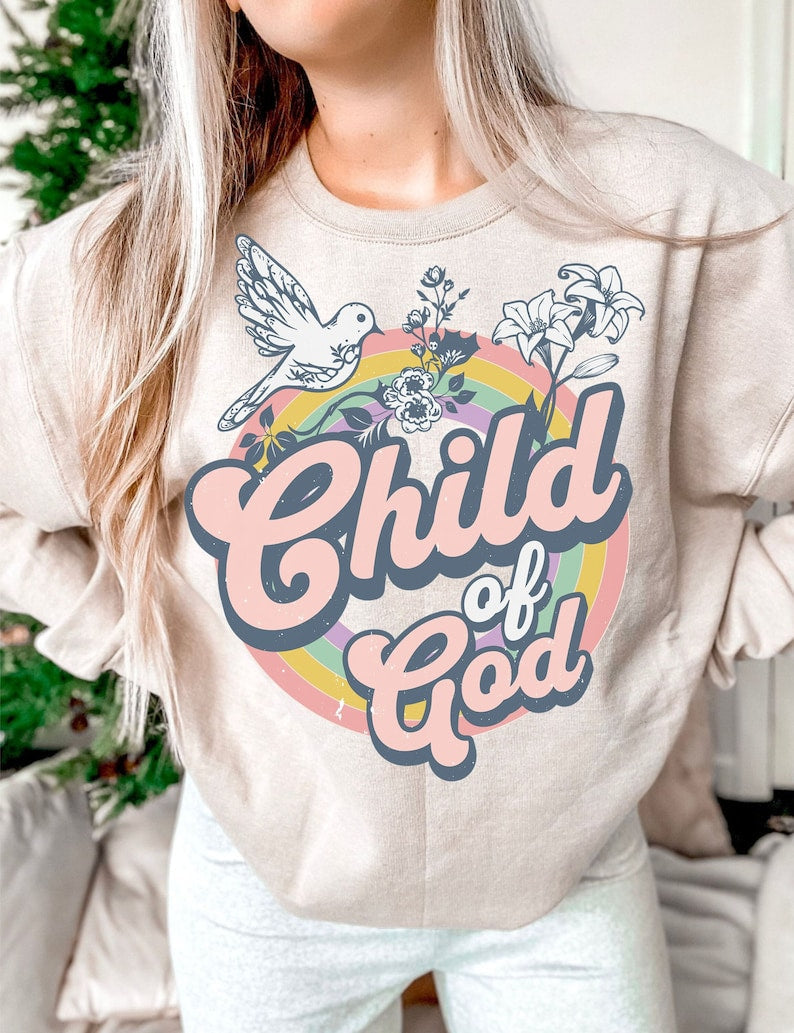 Child Of God Floral Sweatshirt