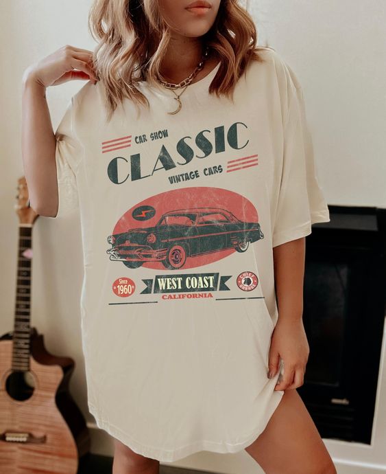 Car Show Classic Vintage Cars West Coast California Tshirt