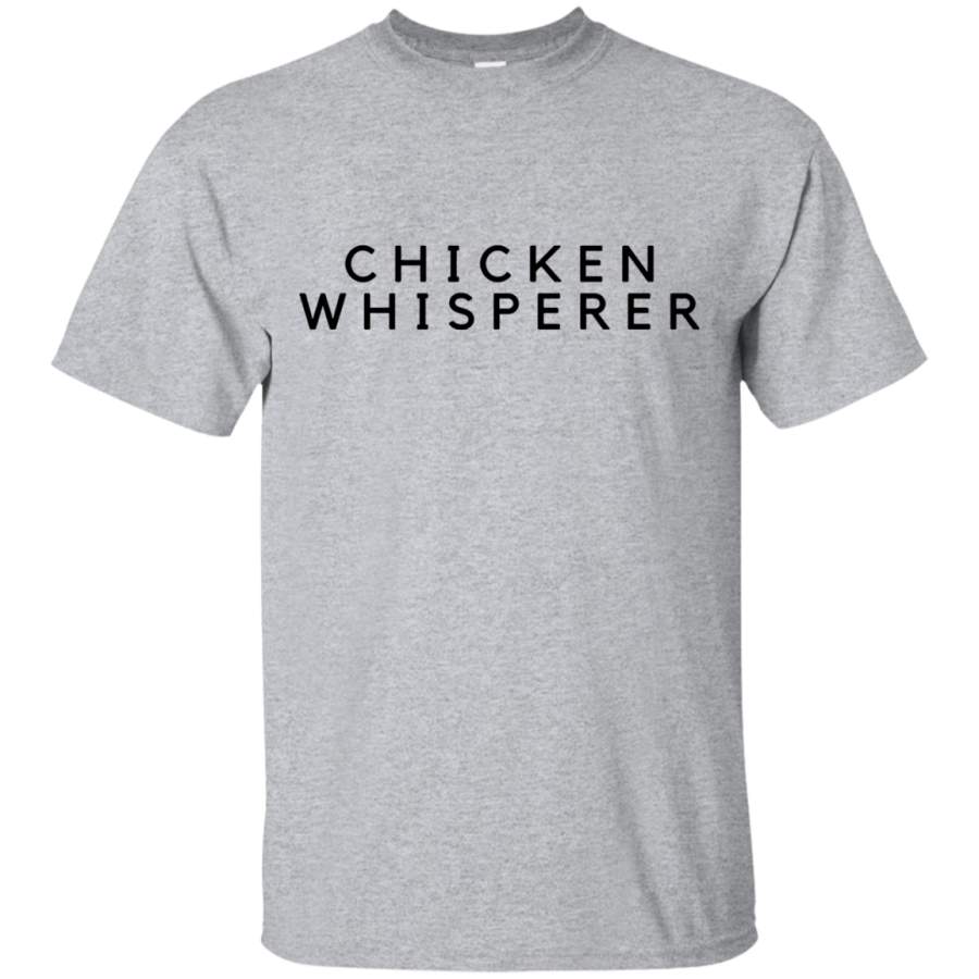 Chicken T Shirt The Chicken Whisperer Humorous T Shirts Black