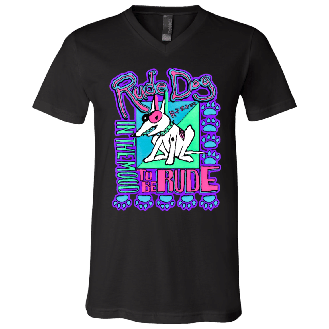 Rude Dog – Rude Dog Dark Unisex V-Neck T-Shirt