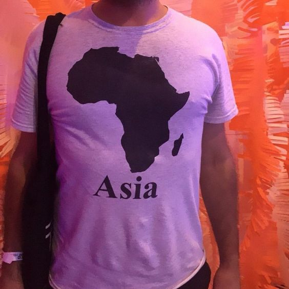 Asia Africa Map T-Shirt, Shirt Outfit Idea