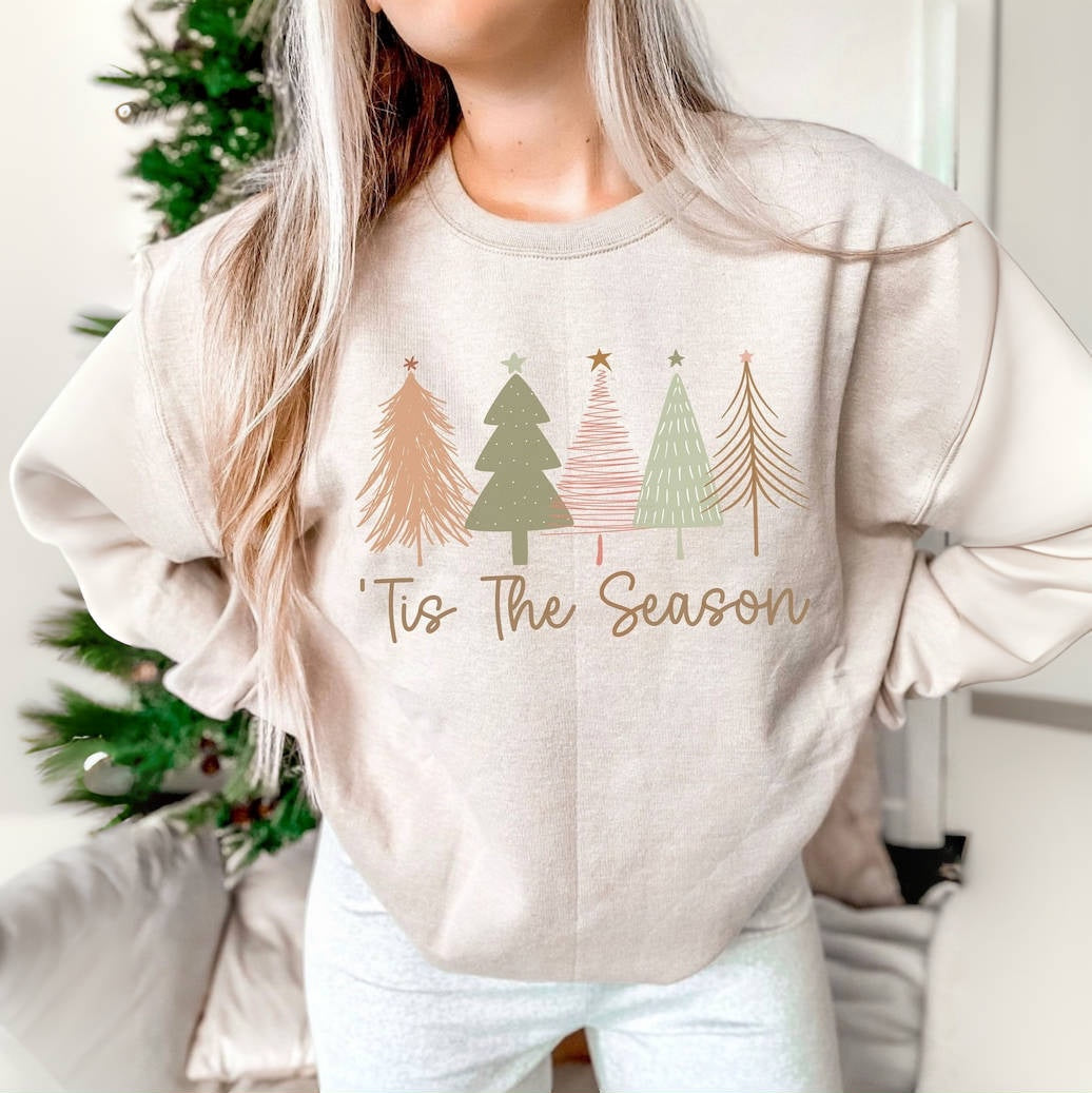 Boho Christmas Trees Sweatshirt