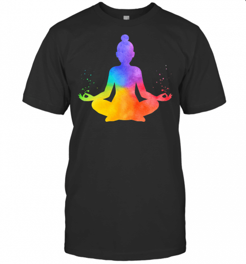 Vishuddha Throat Pose Seven Chakras Chrystal Yoga Hinduism T Shirt