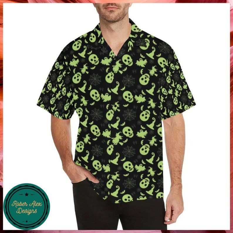 Witch Halloween Hawaii Shirt – Halloween Short-Sleeve Shirt