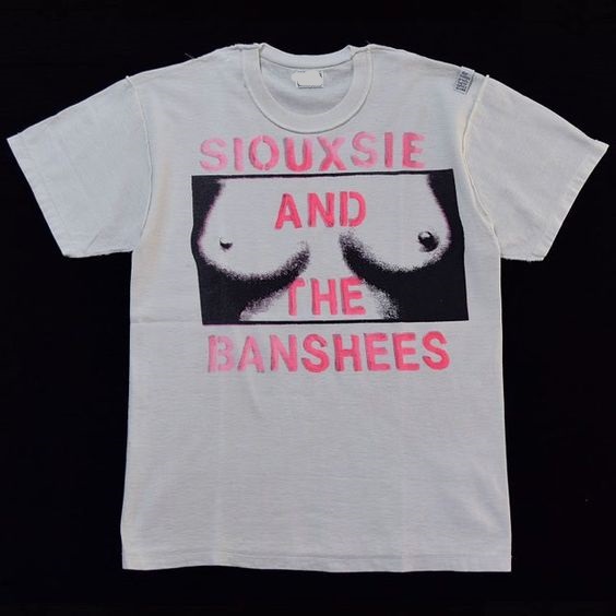 Vintage vivienne westwood And malcolm mclaren Siouxsie And Banshees Shirt 1988 Tour Tee Shirt Outfit, Shirt Outfit Idea