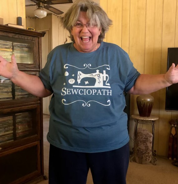 Sewing Sewciopath Sewing Lover Tee Shirt Outfit, Shirt Outfit Idea