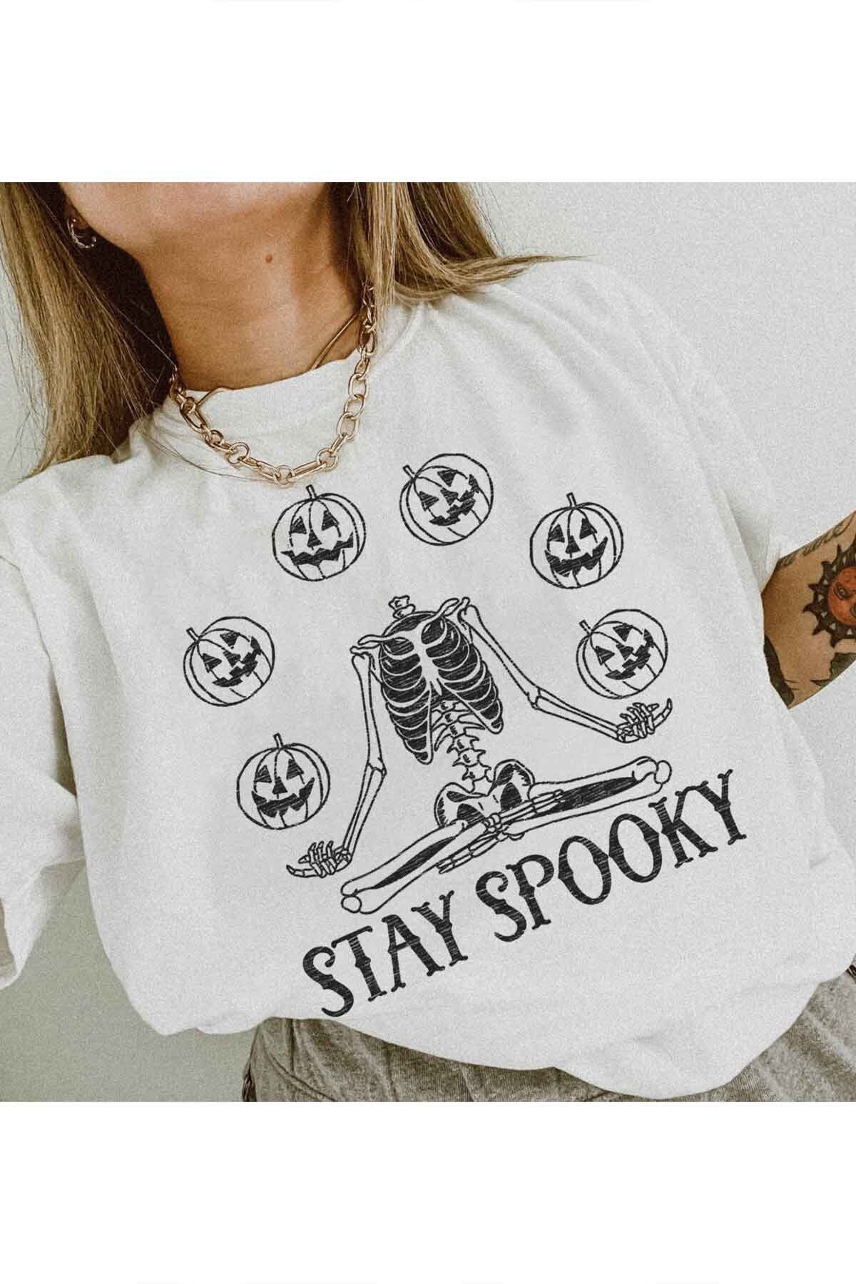 Spooky Shirt Spooky Vibes Sweatshirt Halloween Sweatshirt Spooky Season Sweatshirt Halloween Crewneck Fall Sweatshirt Halloween Sweater