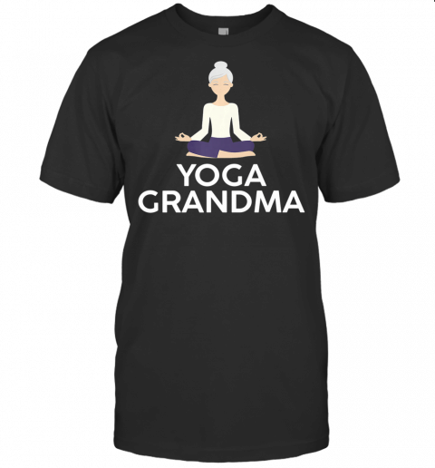 Yoga Grandma  Cool Meditating Grandmother Tee Premium T Shirt