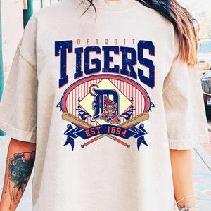 Vintage EST 1894 Detroit Tigers tshirt, Vintage Baseball Fan tShirt