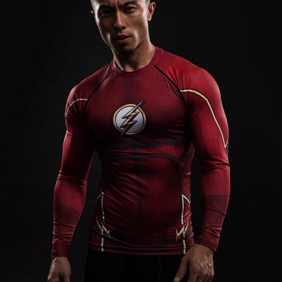 The Flash TV Series Long Sleeve Compression Shirt