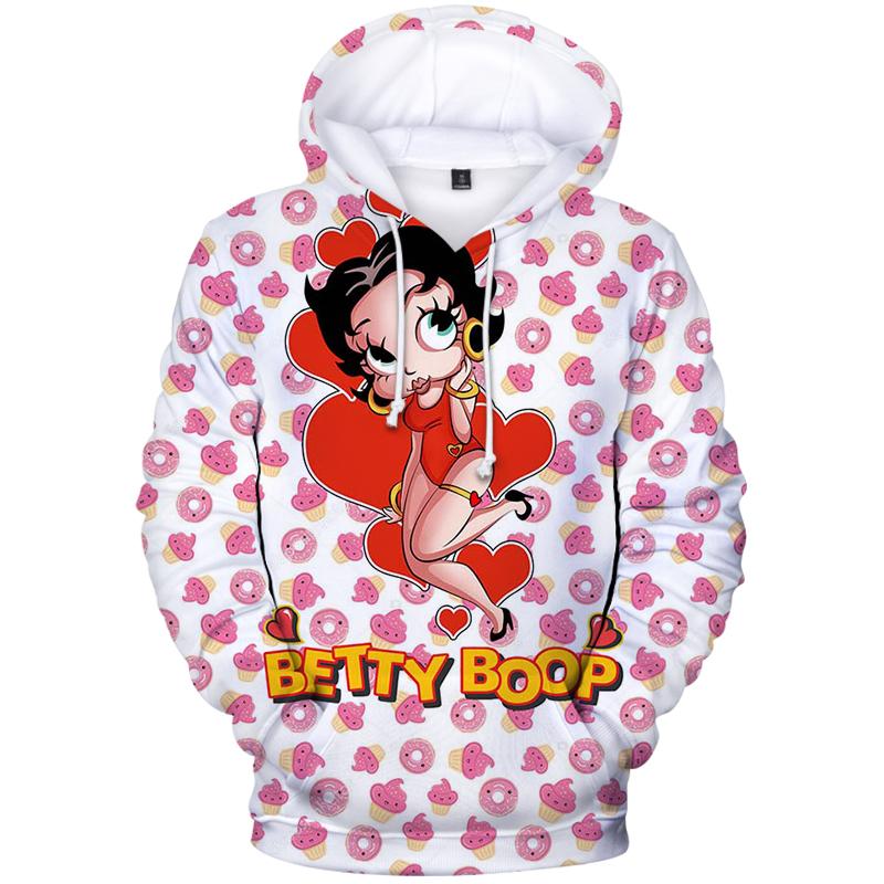 Betty Boop 3D Printed Sweatshirt Hoodies, Shirt Outfit Idea