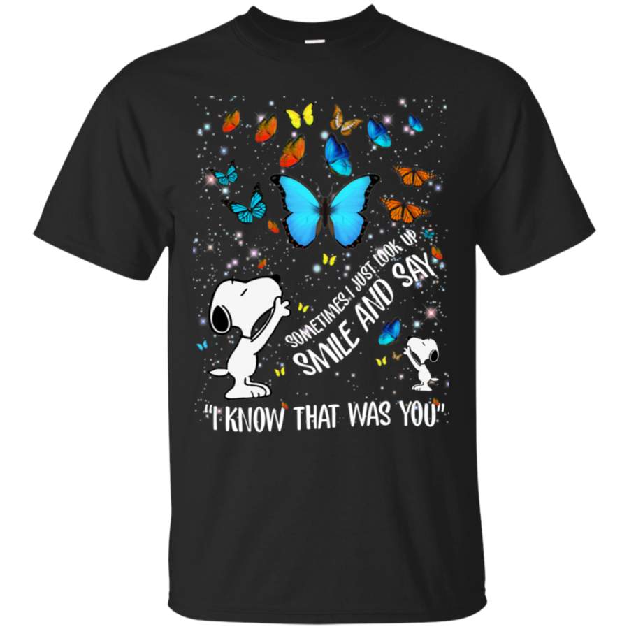 AGR Snoopy I Know That Was You Butterfly T-Shirt, Shirt Outfit Idea