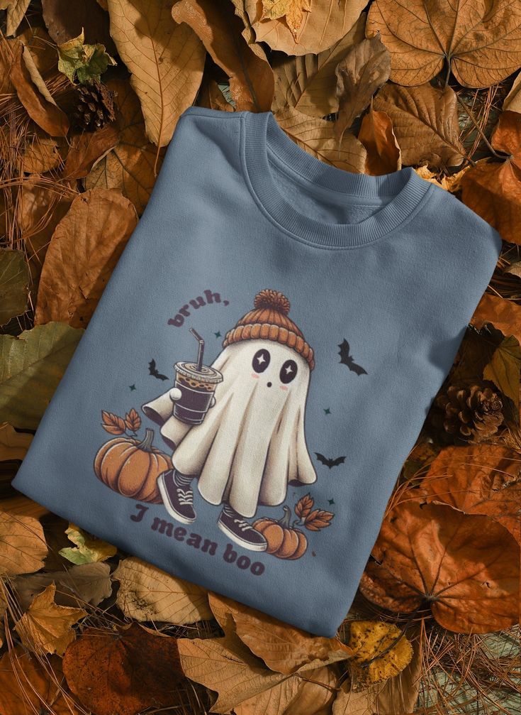 Spooky Season Sweater, Bruh, I Mean Boo Ghost Halloween Sweatshirt, Fall Autumn Sweaters, Halloween Long Sleeve Shirt, Fall Seasonal Gifts – Etsy in 2024 | Halloween long sleeve, Halloween sweatshirt, Adult outfits