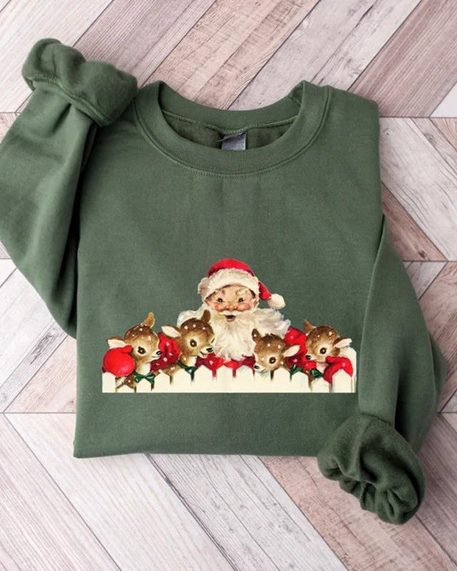 Vintage Santa Claus Christmas Sweatshirt