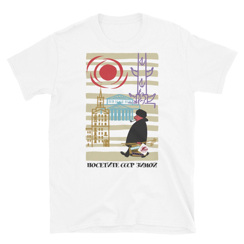 Visit The USSR In Winter – Vintage, Tourist, Travel, Propaganda T-Shirt