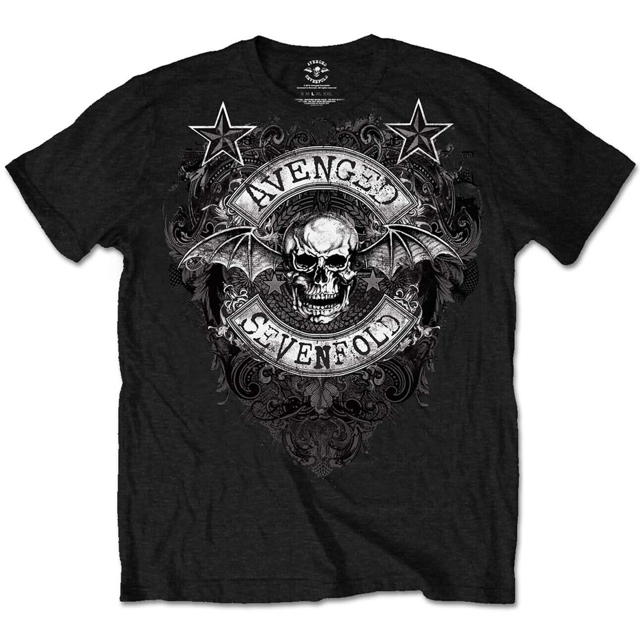 Avenged Sevenfold T-Shirt Stars Flourish Band T-Shirt, Shirt Outfit Idea