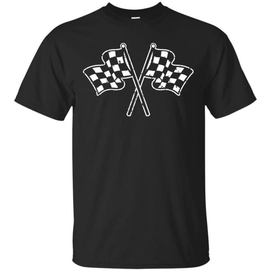 Checkered Race Flag t-shirt Racing Flags