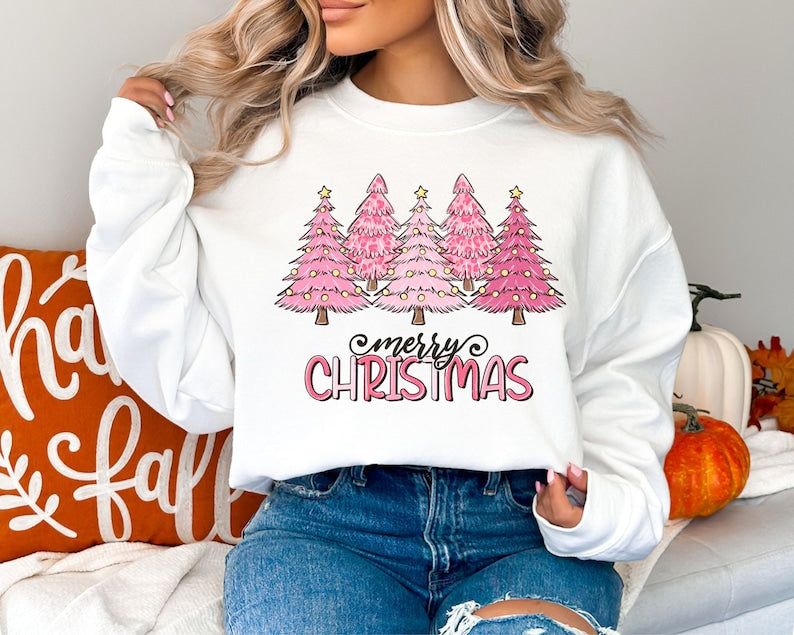 Christmas Tree Casual Crewneck Sweatshirt