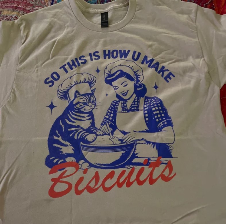 So This Is How You Make Biscuits Vintage Baking T Shirt Outfit, Shirt Outfit Idea