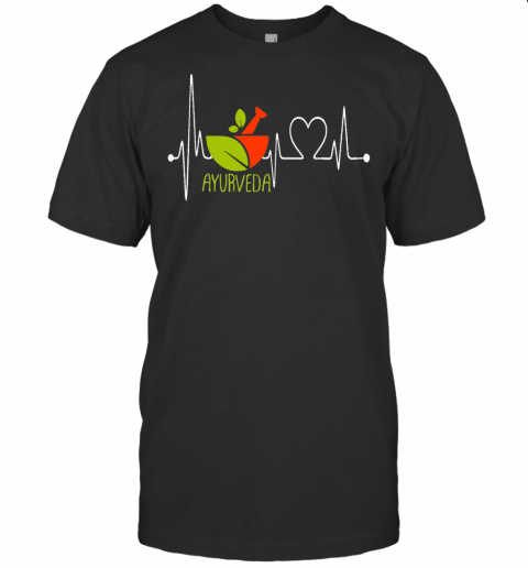 Ayurveda My Heartbeat Ekg Ayurvedic Homeopathy Yoga Gift T Shirt