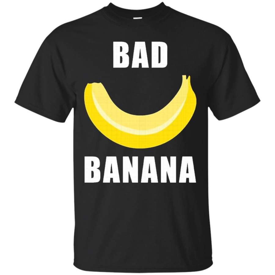 Bad Banana T-Shirt with Shiny Yellow Peel for Men and Women