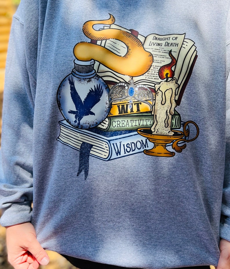 Wizard House Book Stack Pullover Sweatshirt