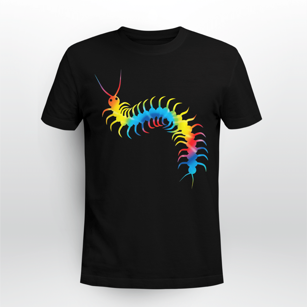 Tie Dye Millipede Rainbow Print Arthropod Hippie Peace Shirt