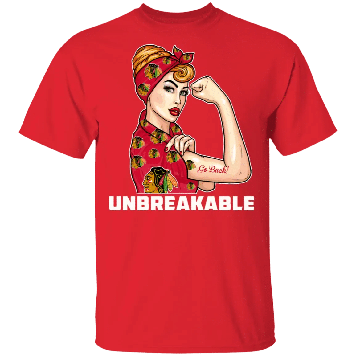 Beautiful Girl Unbreakable Go Chicago Blackhawks T Shirt