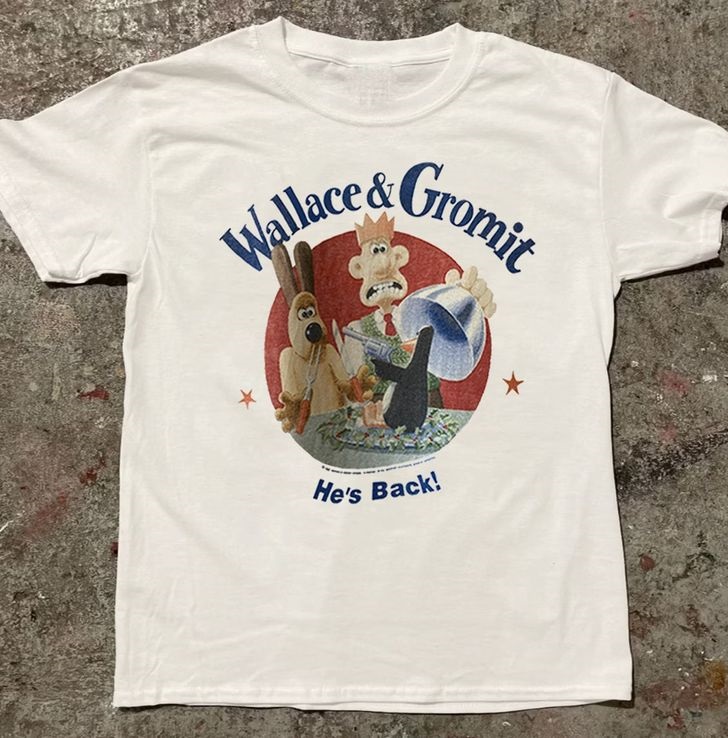 Wallace and Gromit Hes Back 1989 Shirt Outfit, Shirt Outfit Idea