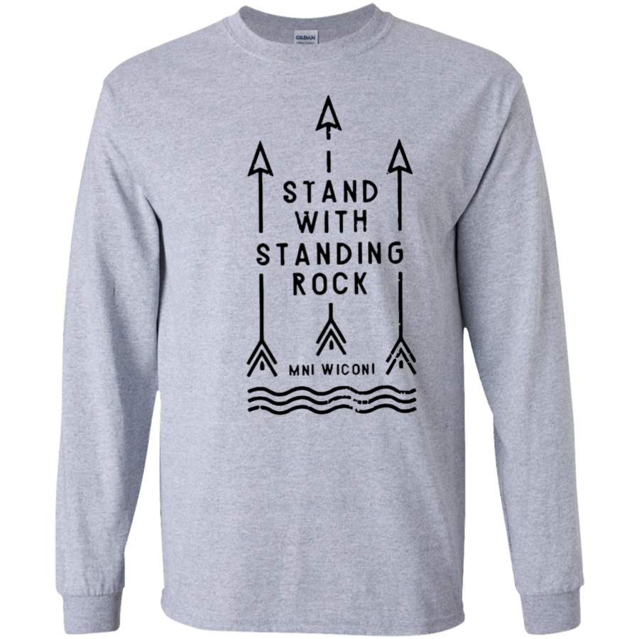 Stand With Standing Rock Water Is Life MNI WICONI SWEATSHIRT Black