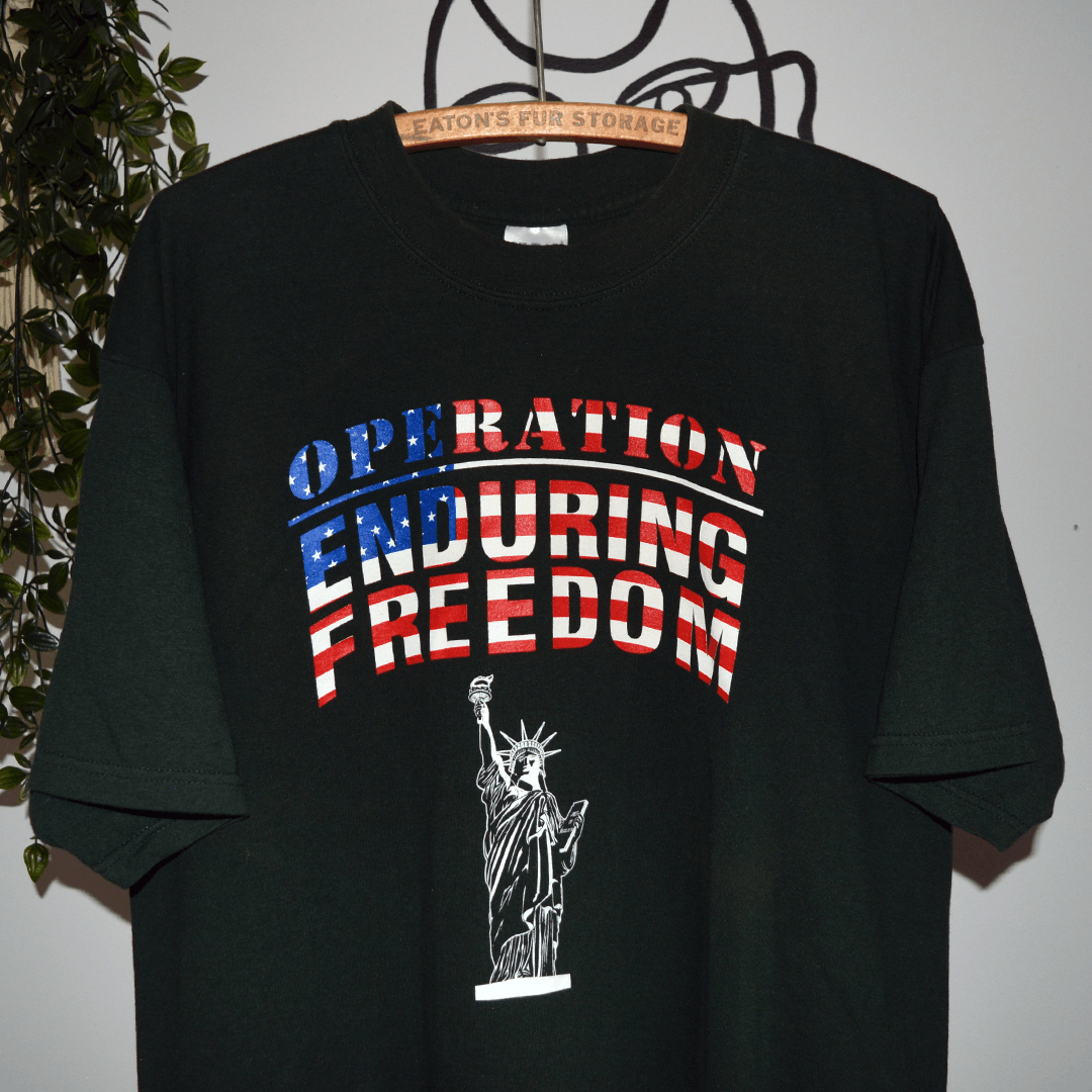 Vintage Y2k Operation Enduring Freedom War on Terror TShirt, Shirt Outfit, Gifts For Men, Gifts For Women