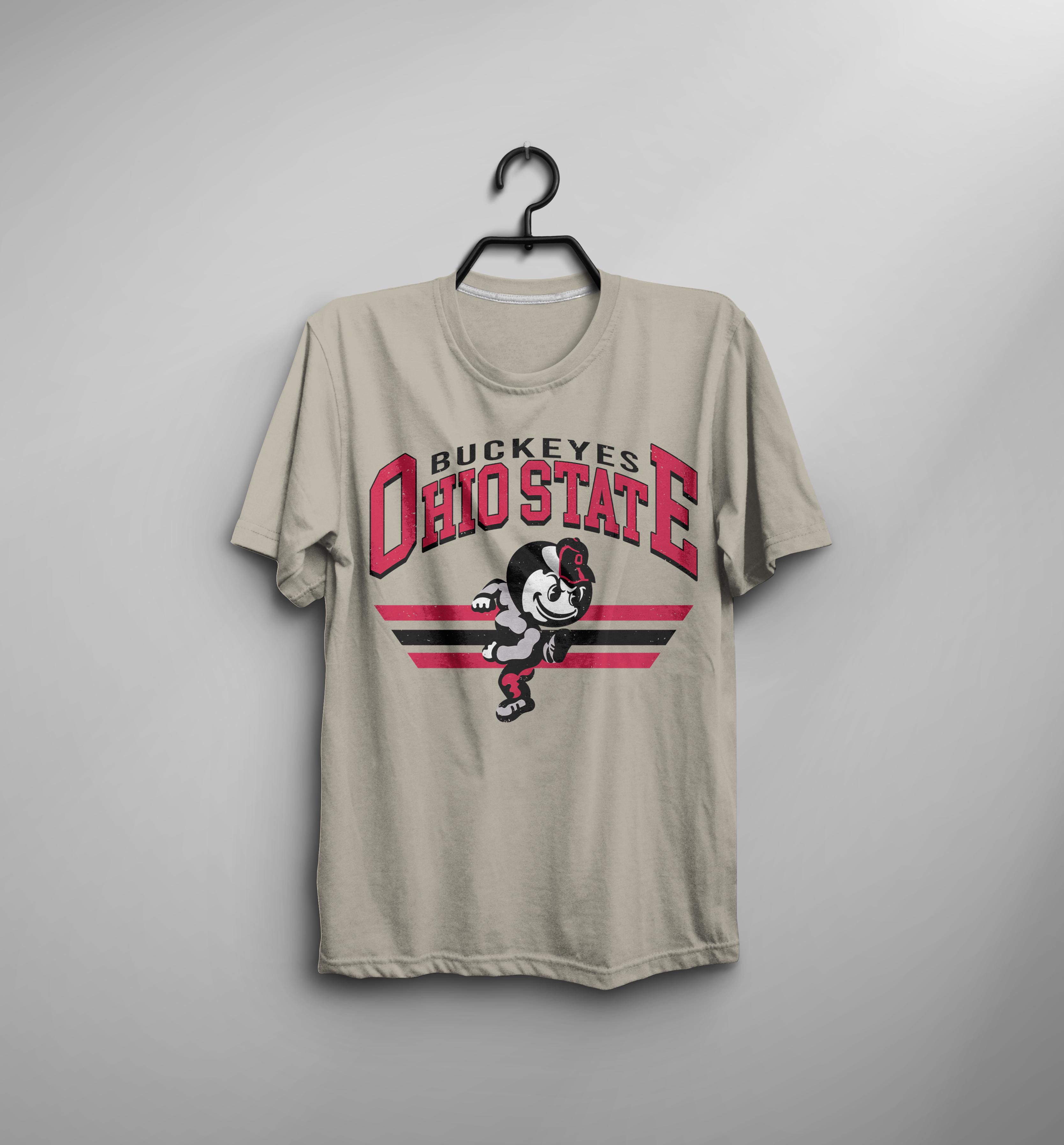 Vintage Ohio States Buckeyes Mascot T-shirt,Ohio Shirt,Vintage Texas Longhorns Mascot T-shirt,Texas Shirt,Classic Mascot T-Shirt