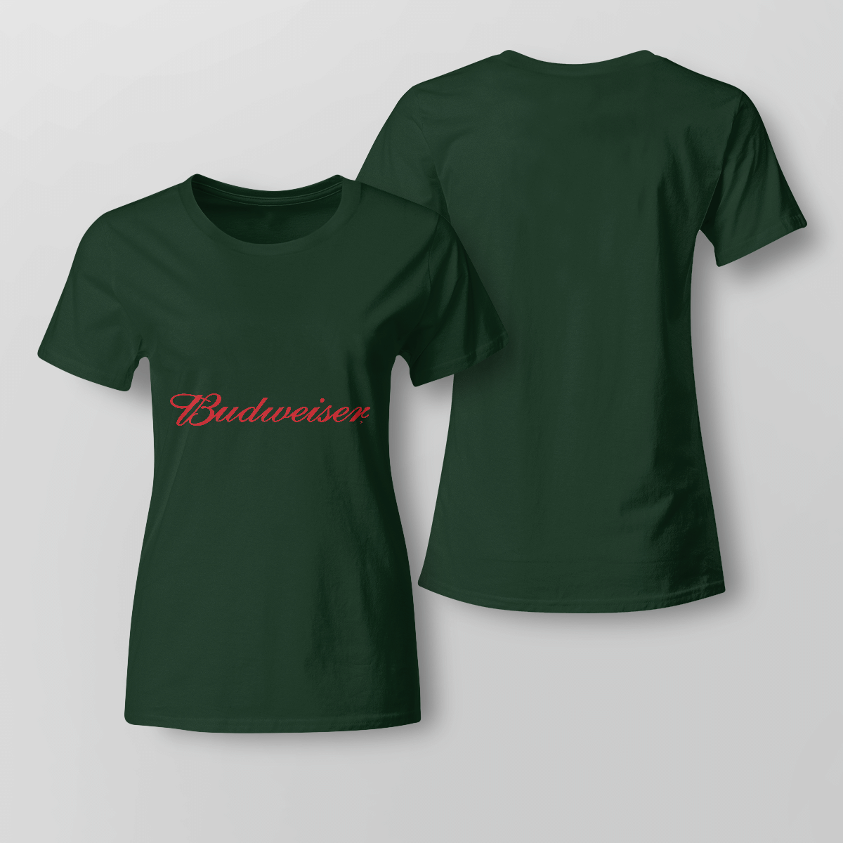 Budweiser Script Logo Ladies T-Shirt