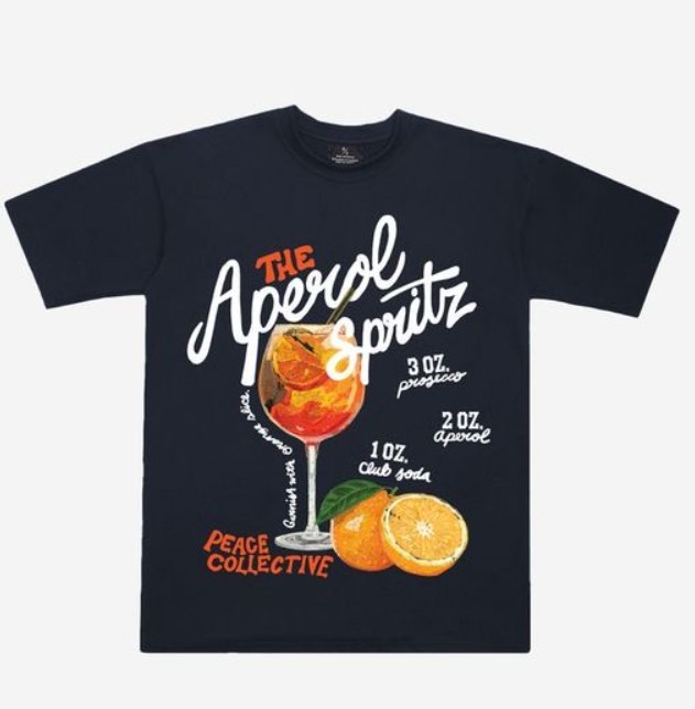 The Aperol Spritz Peace Collective Tee Shirt Outfit, Shirt Outfit Idea