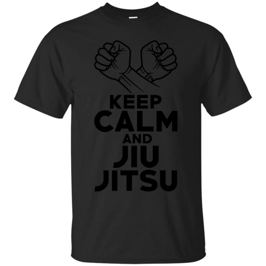 BJJ TShirt Keep Calm And Brazilian Jiu Jitsu Minimal Design