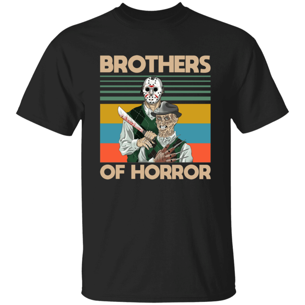 Brothers Of Horror Jason Voorhees And Freddy Krueger Shirt