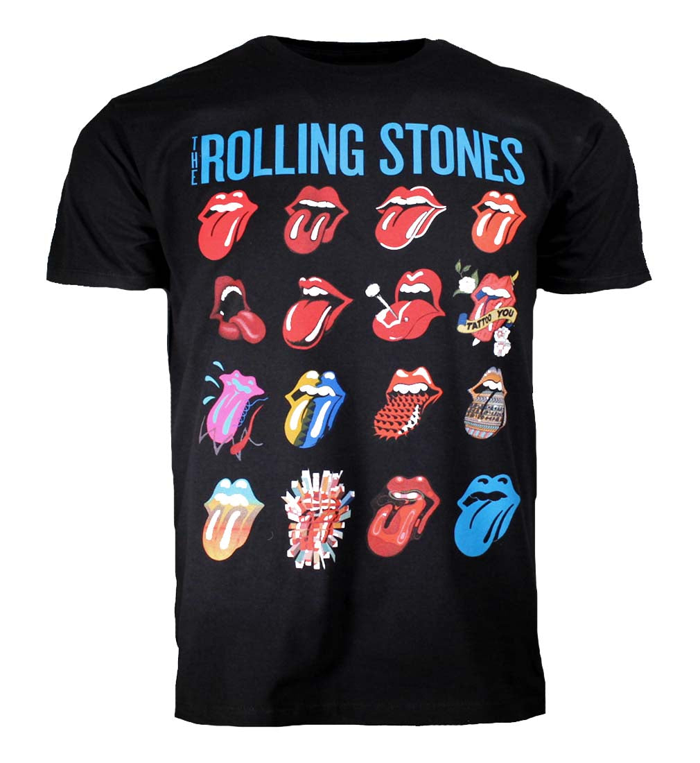 Rolling Stones Evolution Blue And Lonesome Black T-Shirt